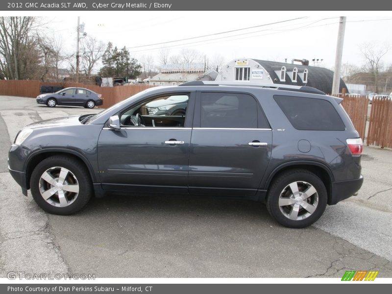 Cyber Gray Metallic / Ebony 2012 GMC Acadia SLT AWD
