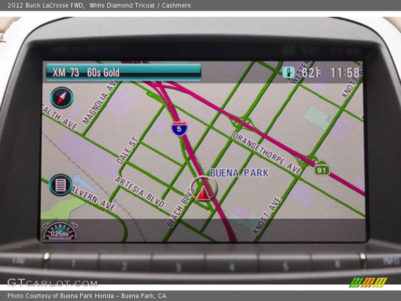 Navigation of 2012 LaCrosse FWD