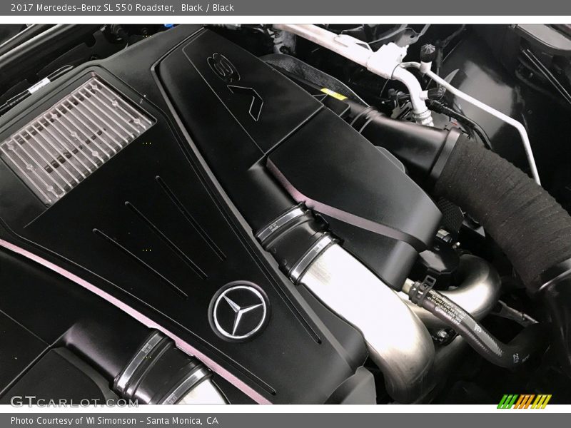Black / Black 2017 Mercedes-Benz SL 550 Roadster