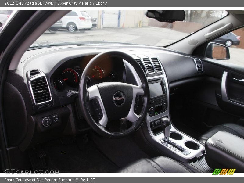 Cyber Gray Metallic / Ebony 2012 GMC Acadia SLT AWD