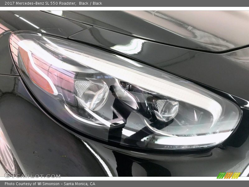 Black / Black 2017 Mercedes-Benz SL 550 Roadster