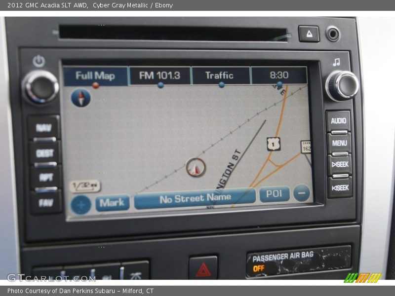 Cyber Gray Metallic / Ebony 2012 GMC Acadia SLT AWD