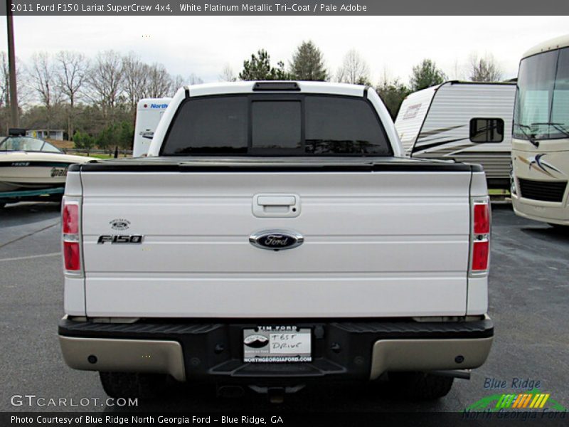White Platinum Metallic Tri-Coat / Pale Adobe 2011 Ford F150 Lariat SuperCrew 4x4
