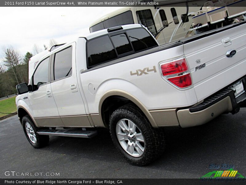 White Platinum Metallic Tri-Coat / Pale Adobe 2011 Ford F150 Lariat SuperCrew 4x4