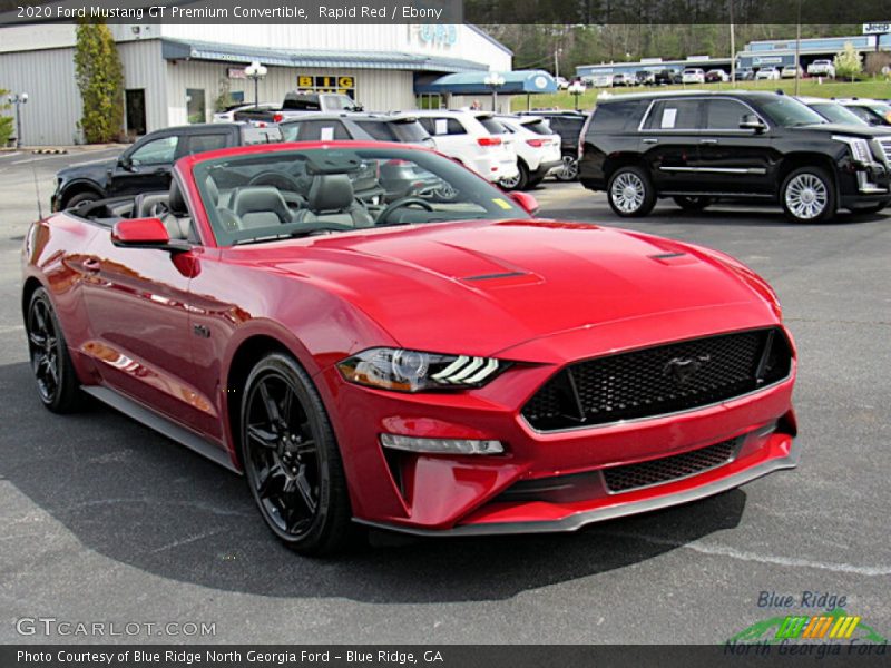 Rapid Red / Ebony 2020 Ford Mustang GT Premium Convertible