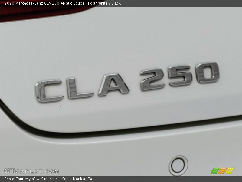 Polar White / Black 2020 Mercedes-Benz CLA 250 4Matic Coupe