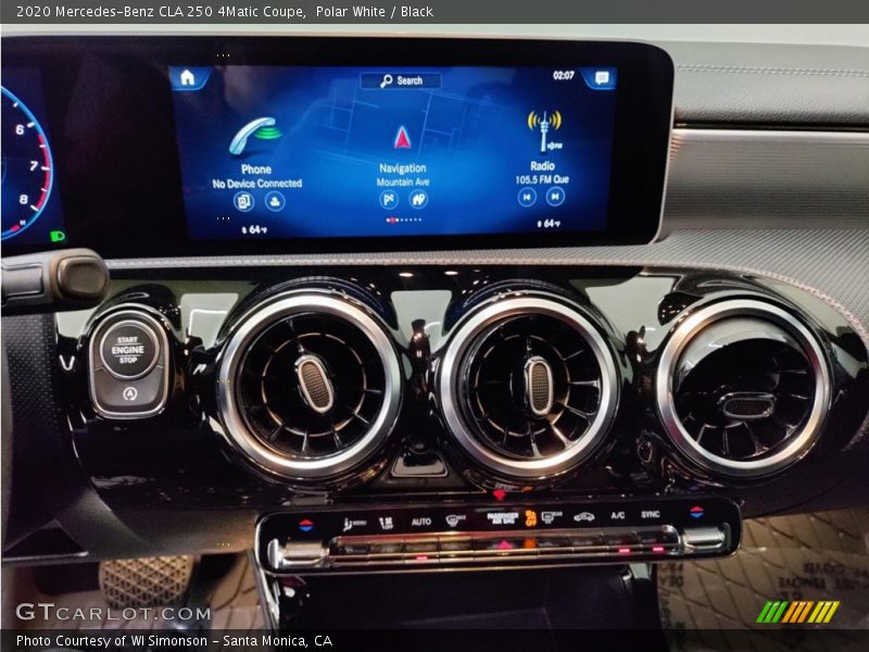 Polar White / Black 2020 Mercedes-Benz CLA 250 4Matic Coupe
