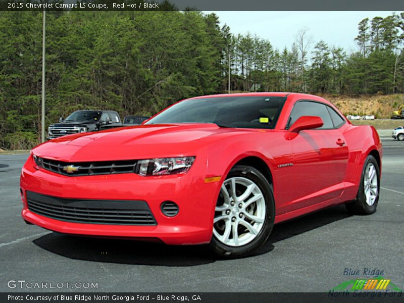 Red Hot / Black 2015 Chevrolet Camaro LS Coupe