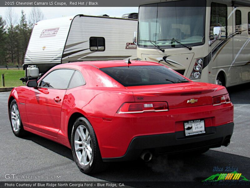 Red Hot / Black 2015 Chevrolet Camaro LS Coupe