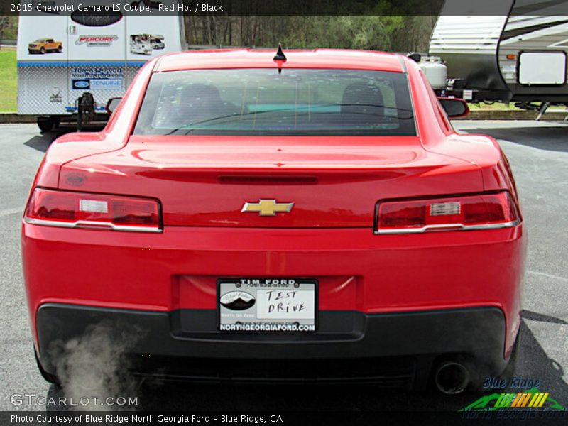Red Hot / Black 2015 Chevrolet Camaro LS Coupe