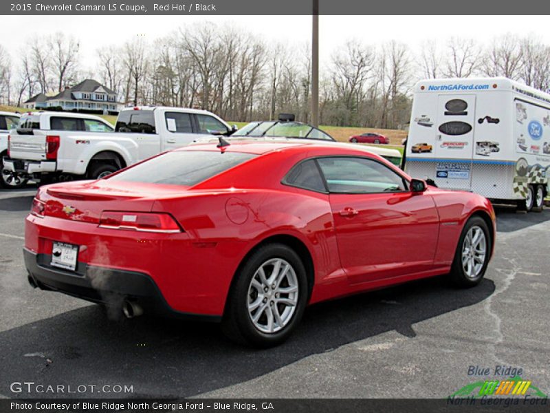 Red Hot / Black 2015 Chevrolet Camaro LS Coupe