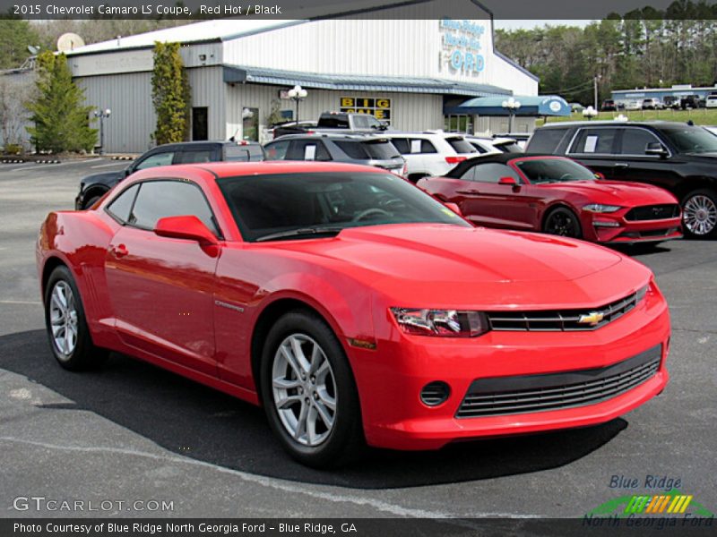 Red Hot / Black 2015 Chevrolet Camaro LS Coupe