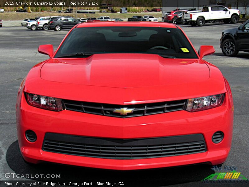 Red Hot / Black 2015 Chevrolet Camaro LS Coupe