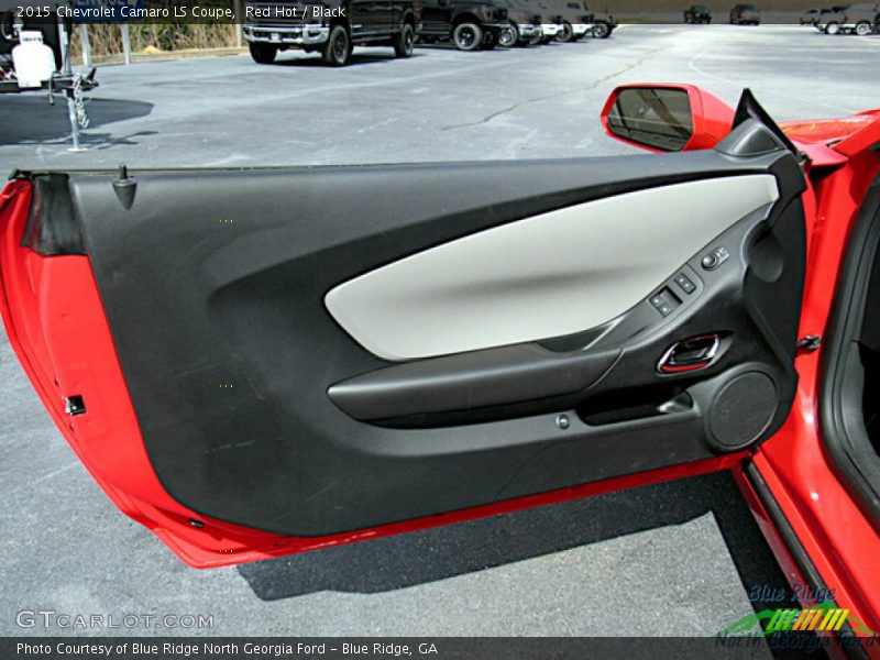 Red Hot / Black 2015 Chevrolet Camaro LS Coupe