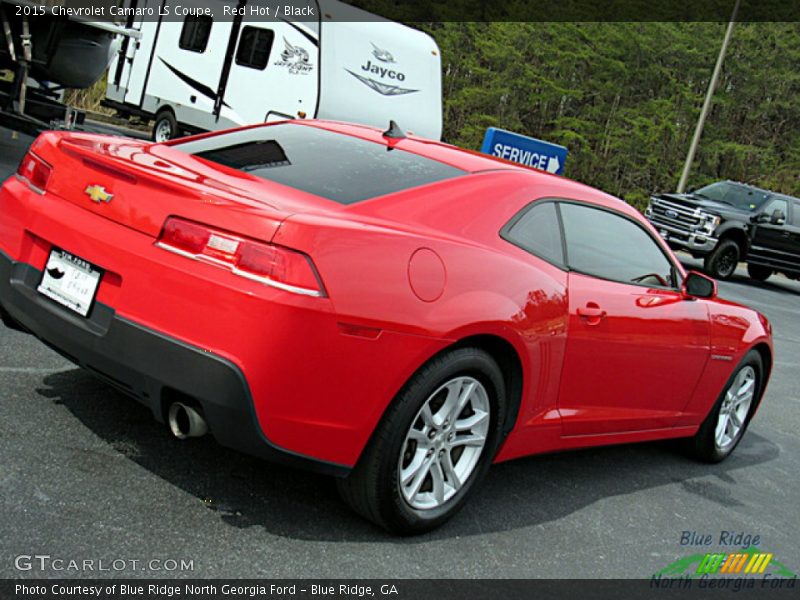 Red Hot / Black 2015 Chevrolet Camaro LS Coupe