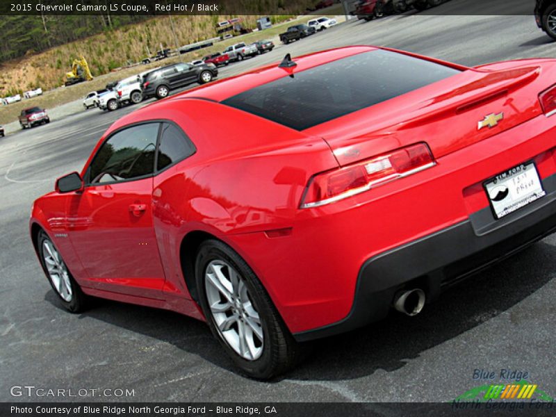 Red Hot / Black 2015 Chevrolet Camaro LS Coupe