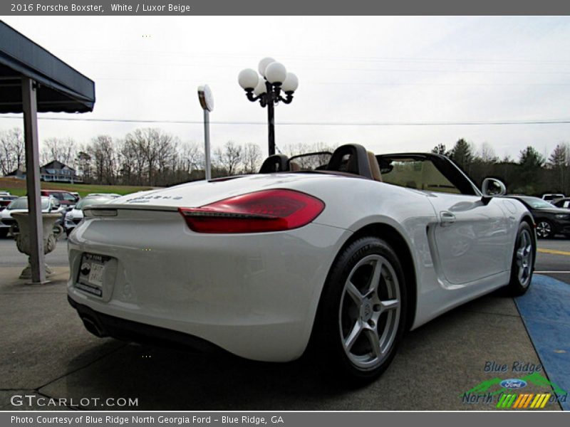 White / Luxor Beige 2016 Porsche Boxster