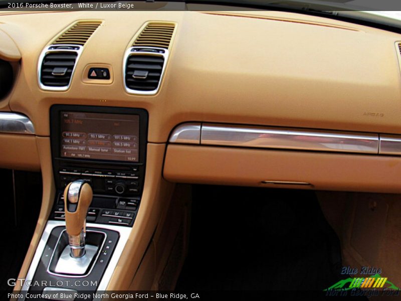 White / Luxor Beige 2016 Porsche Boxster