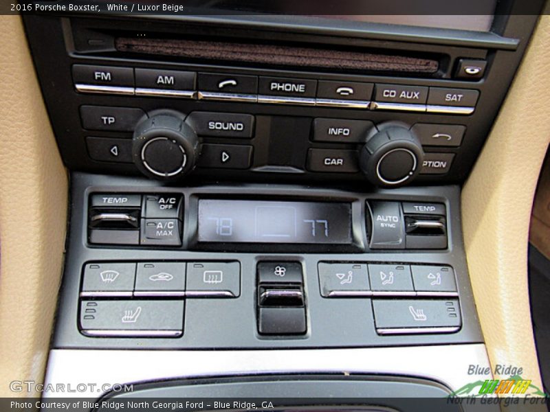 White / Luxor Beige 2016 Porsche Boxster
