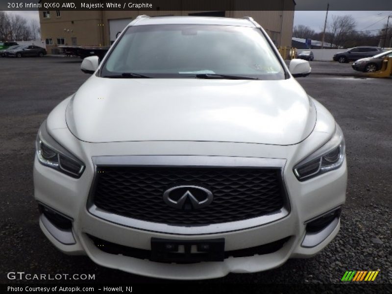 Majestic White / Graphite 2016 Infiniti QX60 AWD