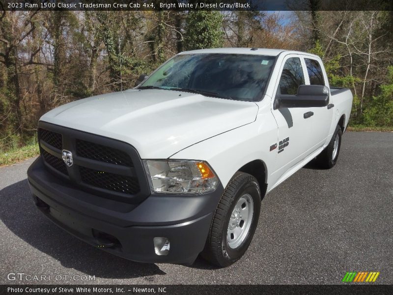 Bright White / Diesel Gray/Black 2023 Ram 1500 Classic Tradesman Crew Cab 4x4