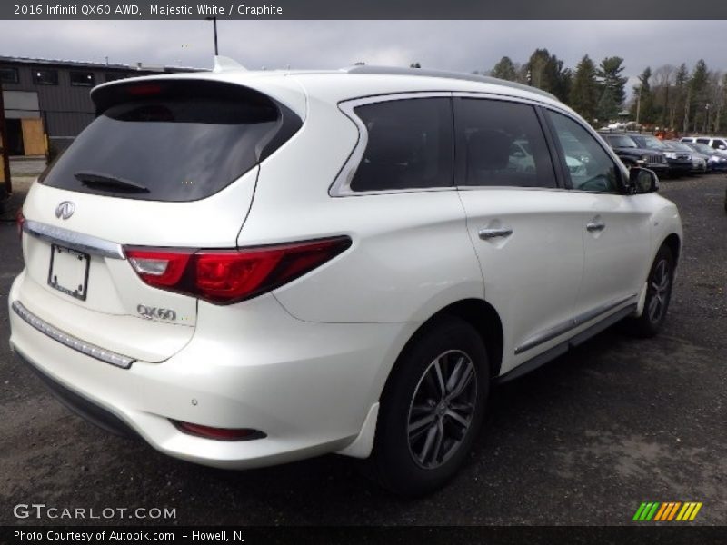 Majestic White / Graphite 2016 Infiniti QX60 AWD