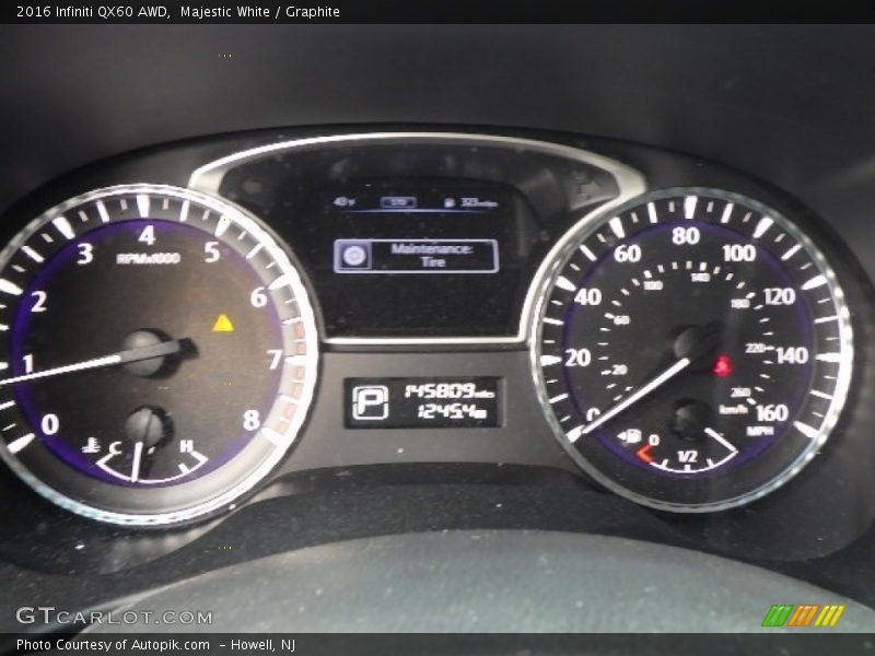  2016 QX60 AWD AWD Gauges