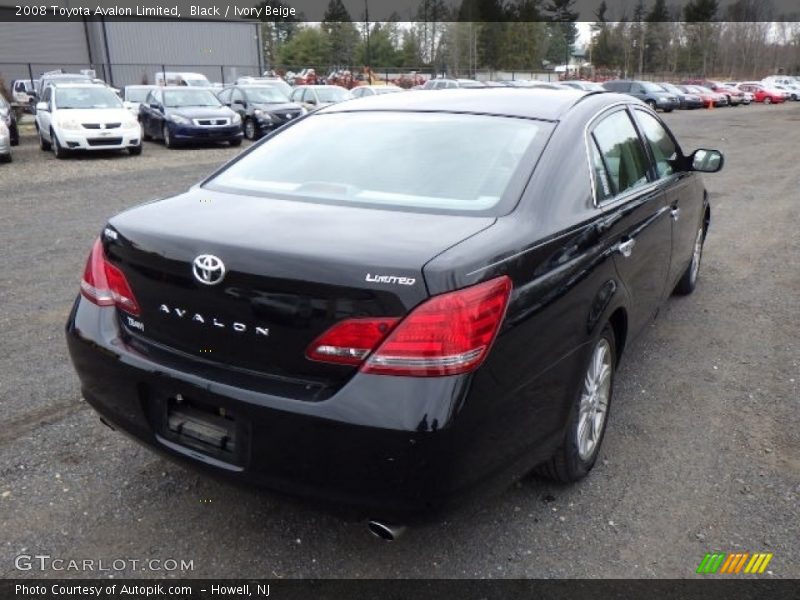 Black / Ivory Beige 2008 Toyota Avalon Limited