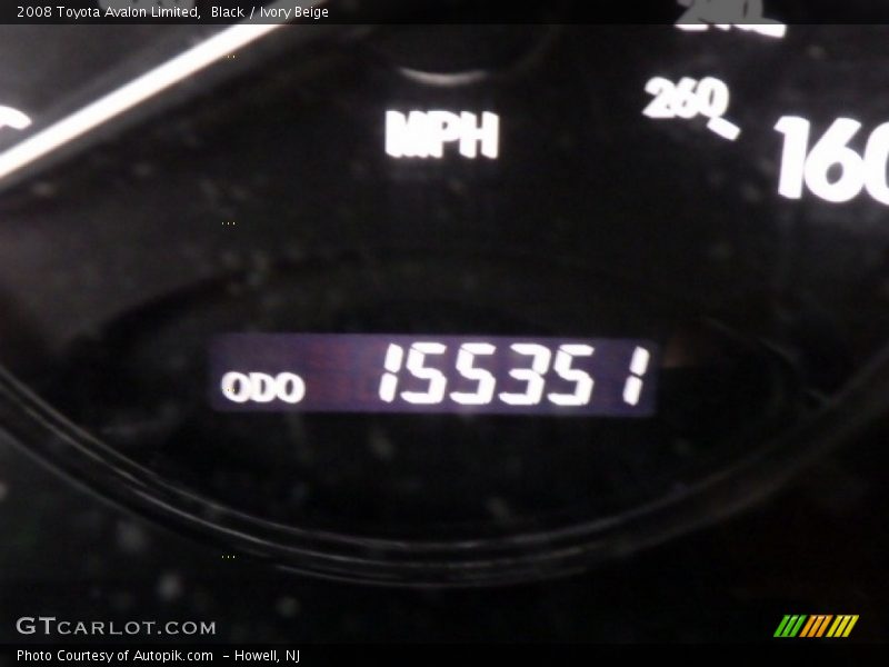 Black / Ivory Beige 2008 Toyota Avalon Limited