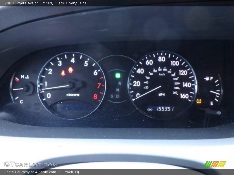 Black / Ivory Beige 2008 Toyota Avalon Limited