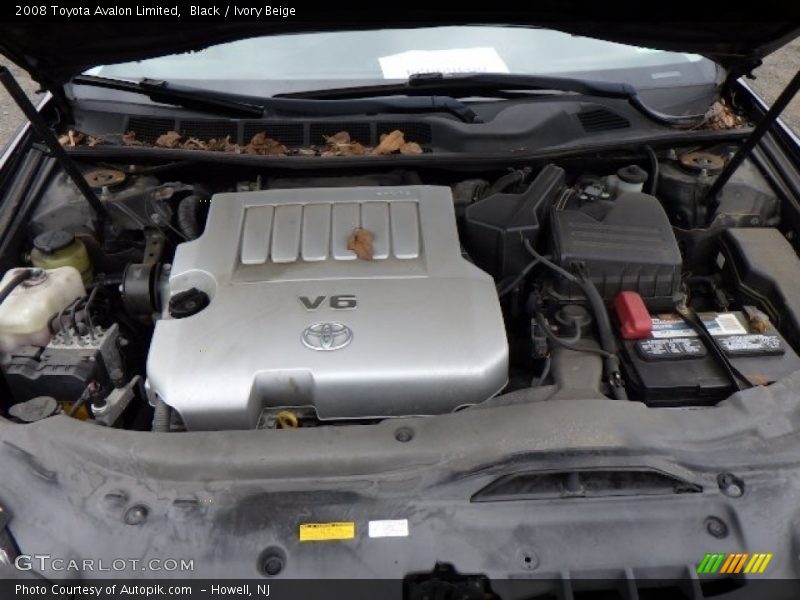 Black / Ivory Beige 2008 Toyota Avalon Limited