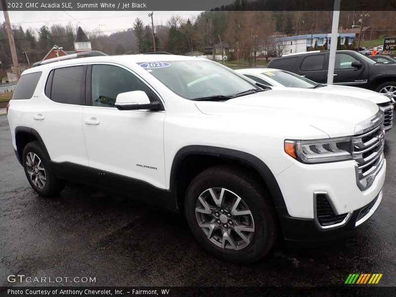 Summit White / Jet Black 2022 GMC Acadia SLE