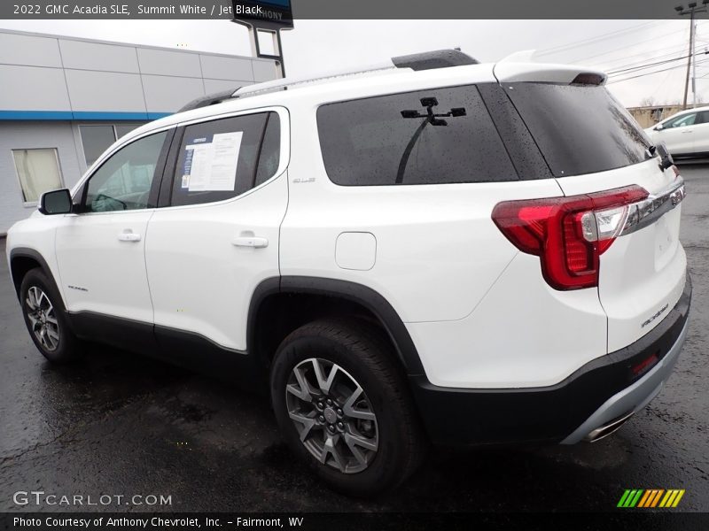 Summit White / Jet Black 2022 GMC Acadia SLE