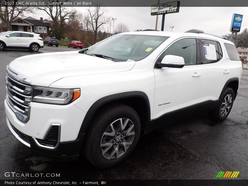 Summit White / Jet Black 2022 GMC Acadia SLE