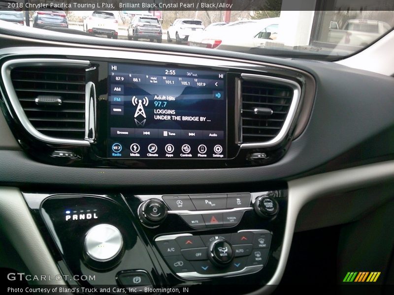 Brilliant Black Crystal Pearl / Black/Alloy 2018 Chrysler Pacifica Touring L Plus