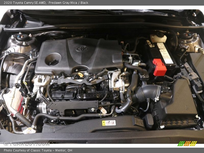 Predawn Gray Mica / Black 2020 Toyota Camry SE AWD
