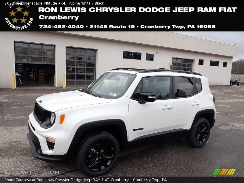Alpine White / Black 2023 Jeep Renegade Altitude 4x4
