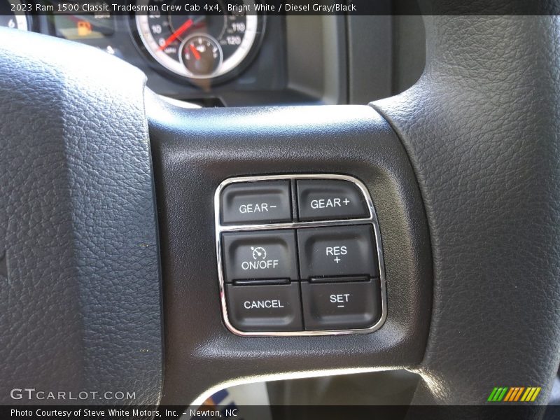Bright White / Diesel Gray/Black 2023 Ram 1500 Classic Tradesman Crew Cab 4x4