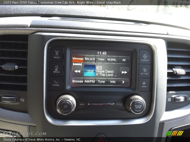 Bright White / Diesel Gray/Black 2023 Ram 1500 Classic Tradesman Crew Cab 4x4