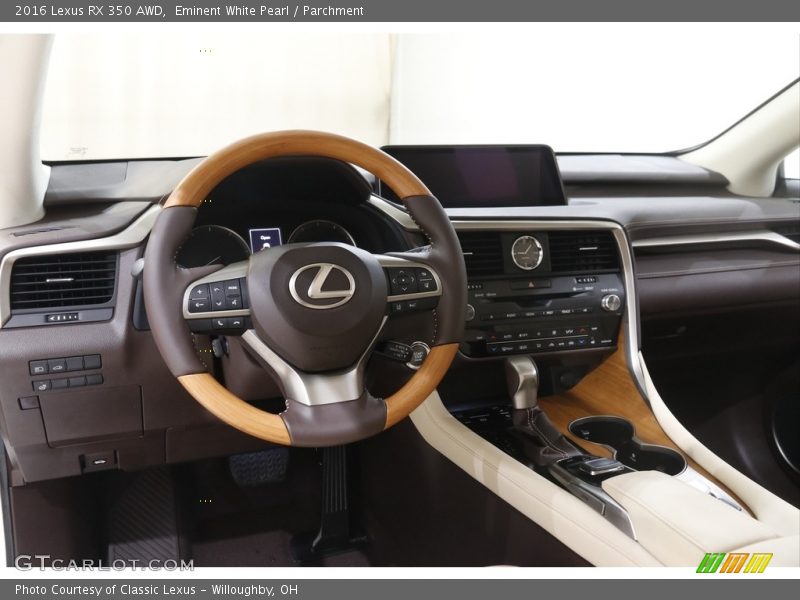 Dashboard of 2016 RX 350 AWD