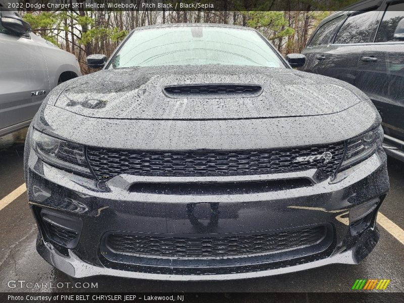 Pitch Black / Black/Sepia 2022 Dodge Charger SRT Hellcat Widebody