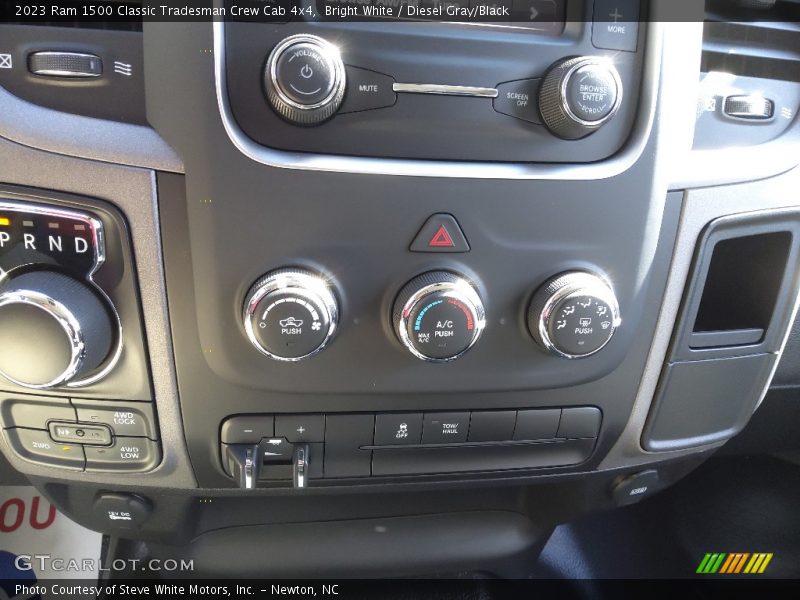 Bright White / Diesel Gray/Black 2023 Ram 1500 Classic Tradesman Crew Cab 4x4