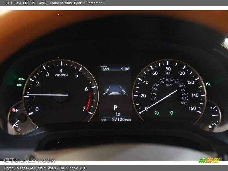 2016 RX 350 AWD 350 AWD Gauges