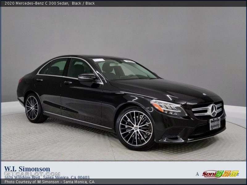 Black / Black 2020 Mercedes-Benz C 300 Sedan