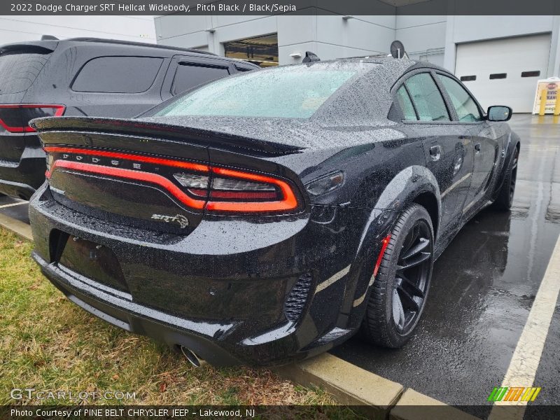Pitch Black / Black/Sepia 2022 Dodge Charger SRT Hellcat Widebody