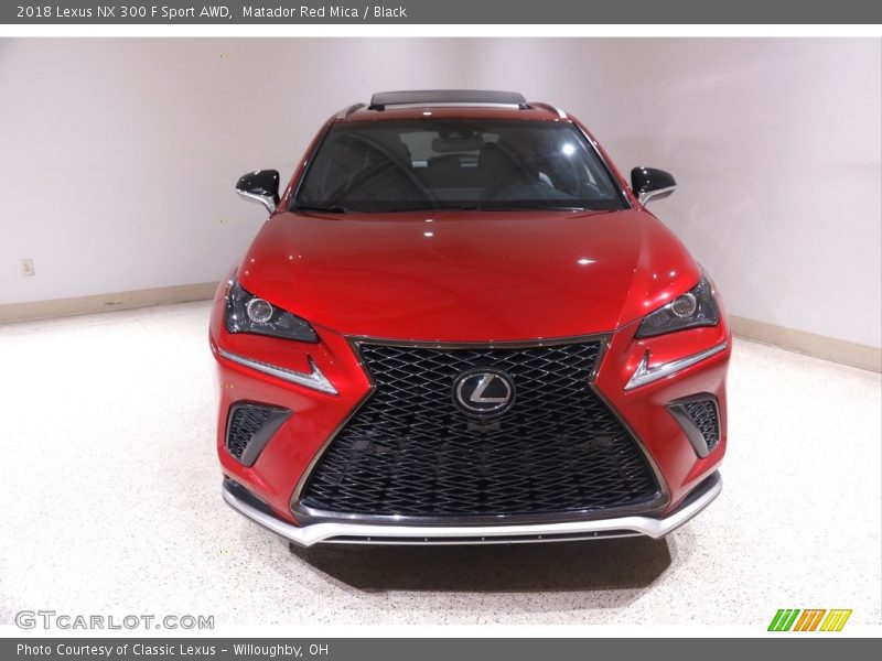 Matador Red Mica / Black 2018 Lexus NX 300 F Sport AWD