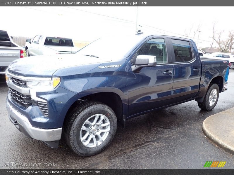 Northsky Blue Metallic / Jet Black 2023 Chevrolet Silverado 1500 LT Crew Cab 4x4