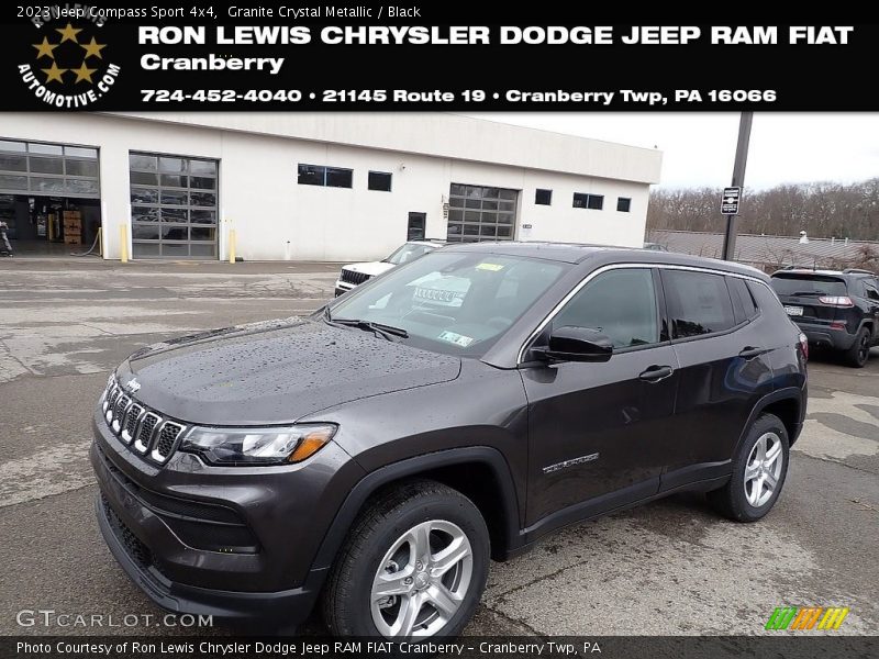 Granite Crystal Metallic / Black 2023 Jeep Compass Sport 4x4