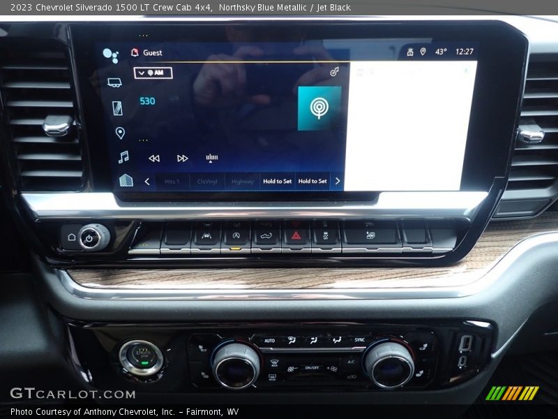 Northsky Blue Metallic / Jet Black 2023 Chevrolet Silverado 1500 LT Crew Cab 4x4