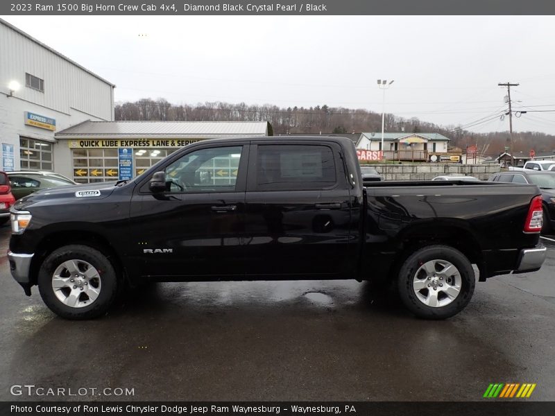 Diamond Black Crystal Pearl / Black 2023 Ram 1500 Big Horn Crew Cab 4x4
